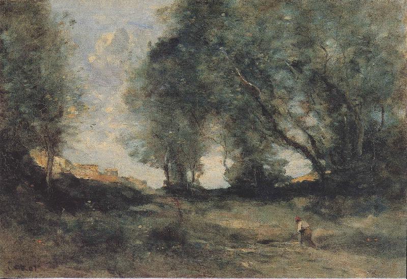 Jean-Baptiste-Camille Corot Landscape France oil painting art